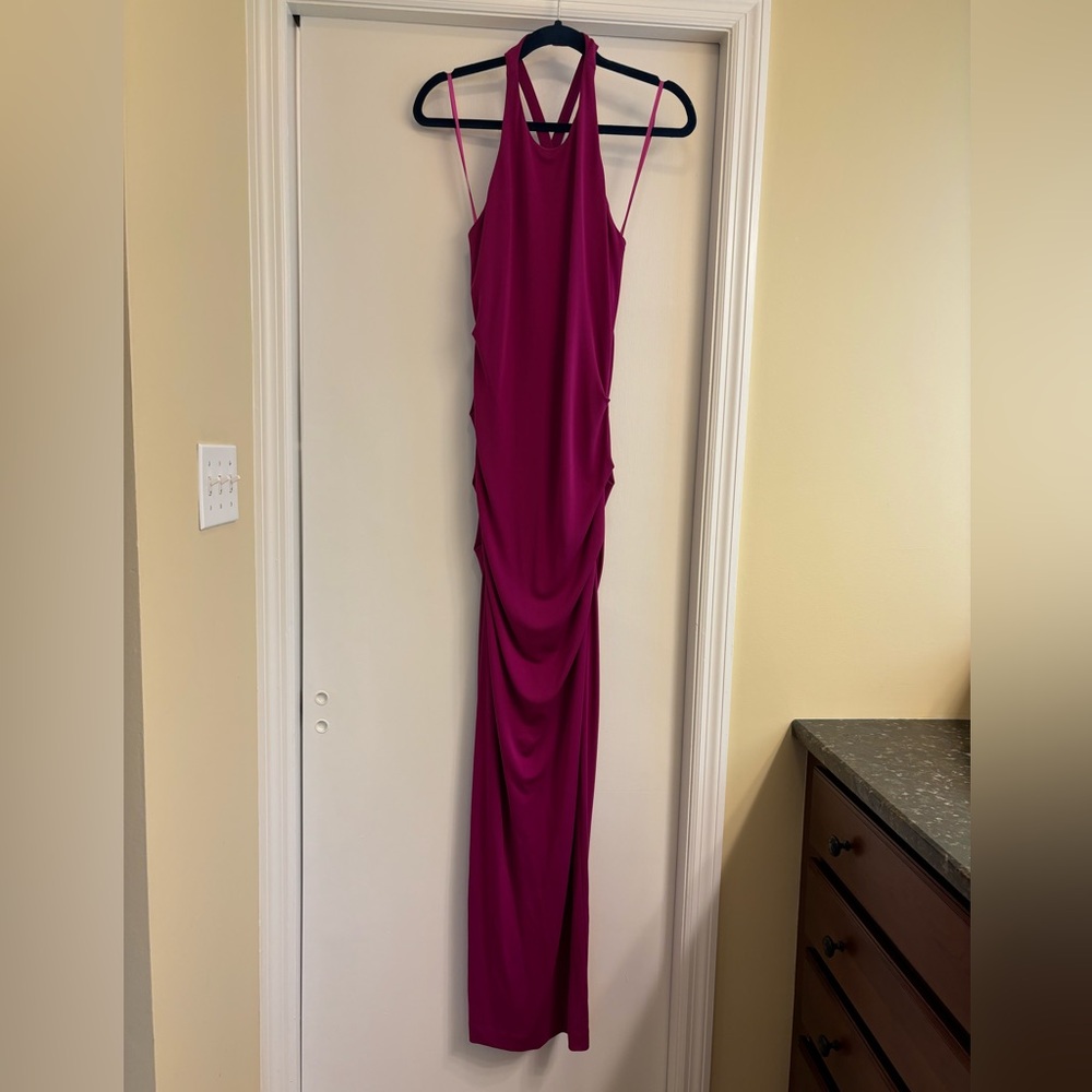 Nicole Miller Magenta Maxi Dress